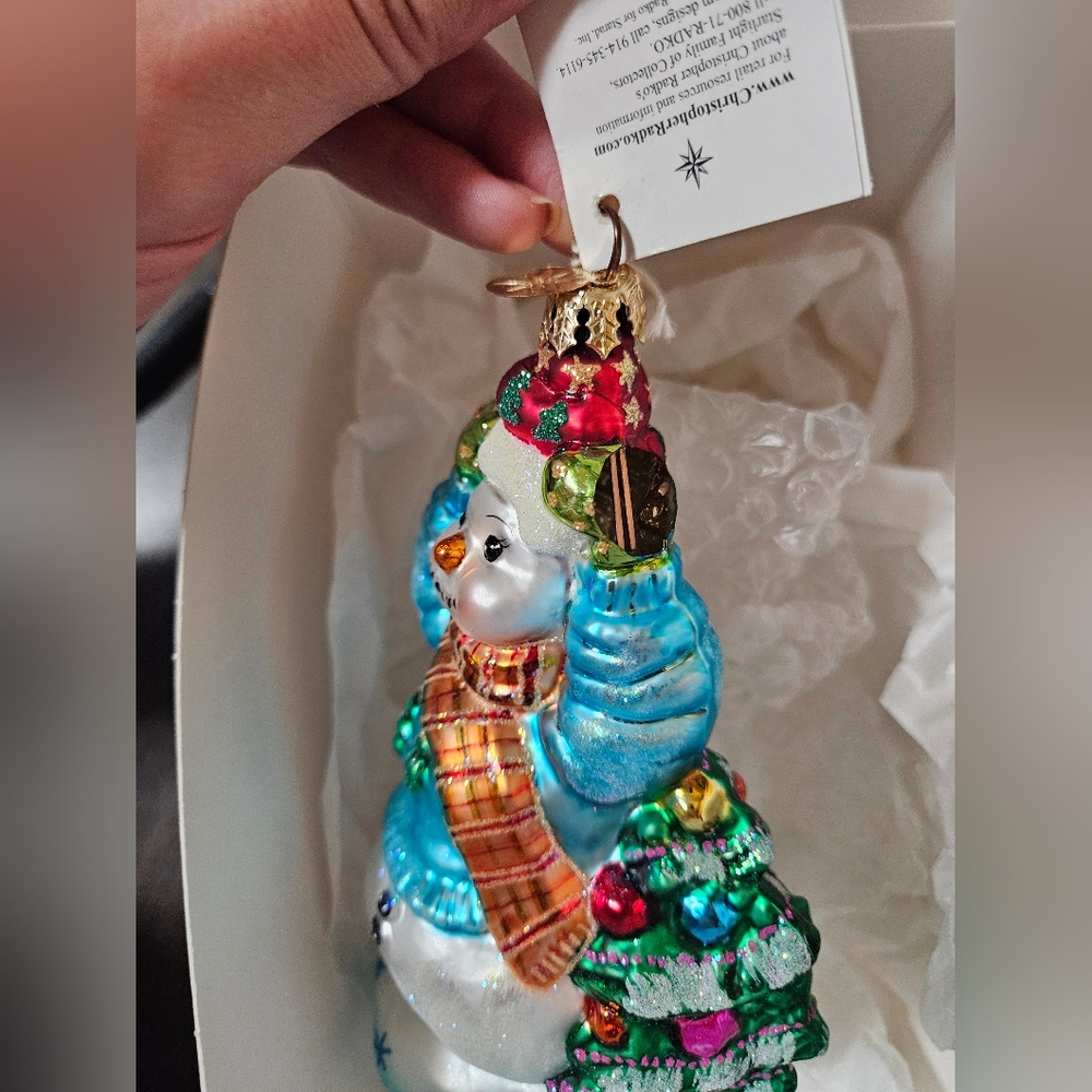 Christopher Radko Ornaments - Christmas Snowman BROKEN